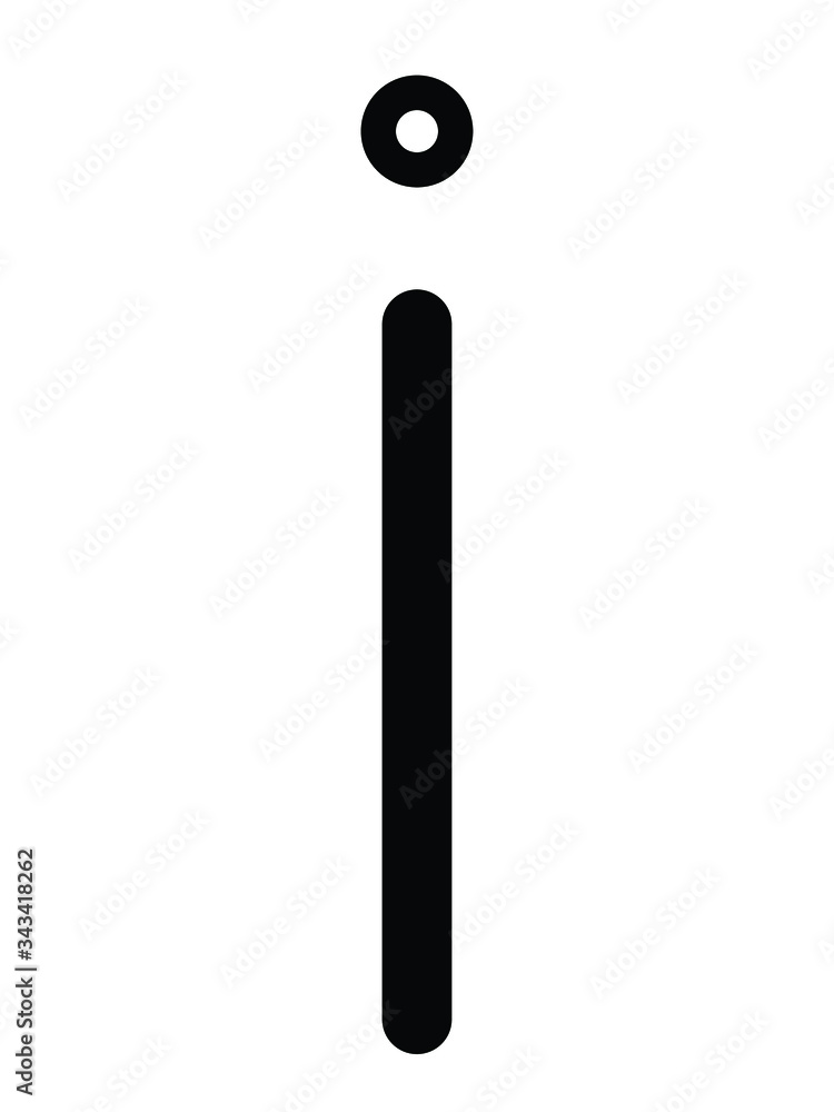 Black Simple Dalecarlian Runes Alphabet Letter I (is) Black Simple Dalecarlian Runes Alphabet Letter I (is)