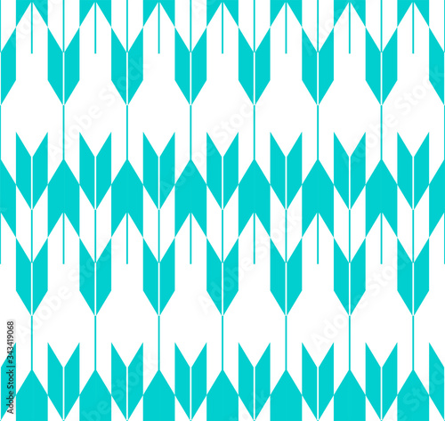 Seamless Japanese pattern representing arrows