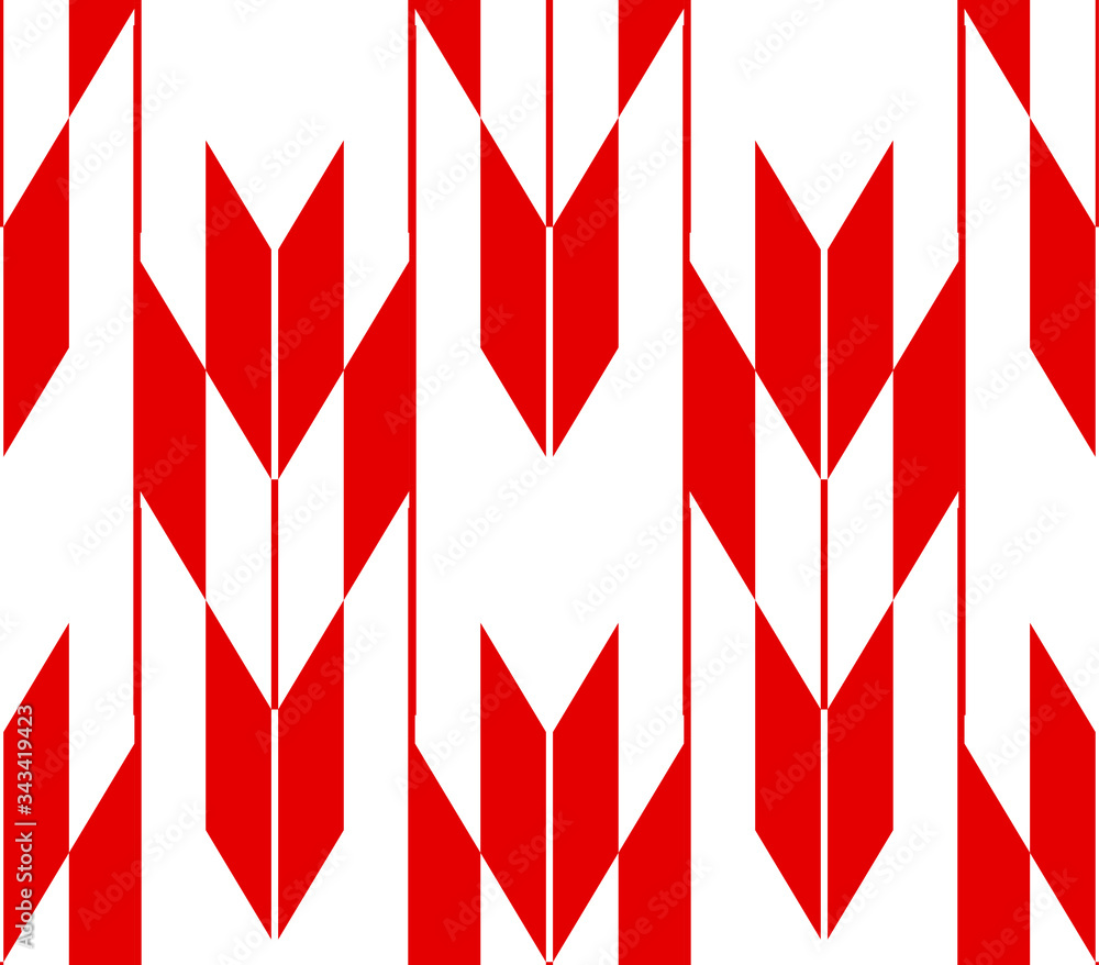 Obraz premium Red Seamless Japanese pattern representing arrows