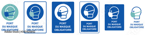 PANNEAU PORT DU MASQUE OBLIGATOIRE