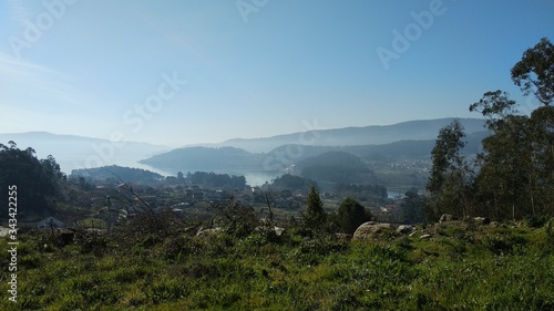 mountain landscape with clouds