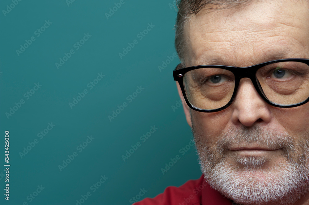 Close-up portrait of positive handsome man Close-up portrait of positive handsome man