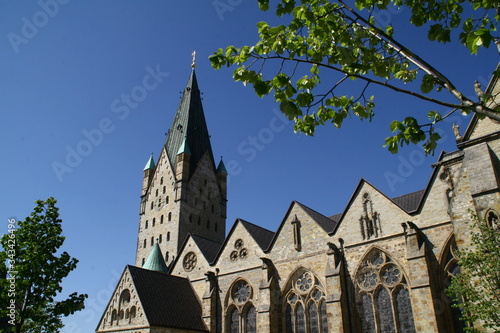 cathedral to paderborn, nrw, germany,