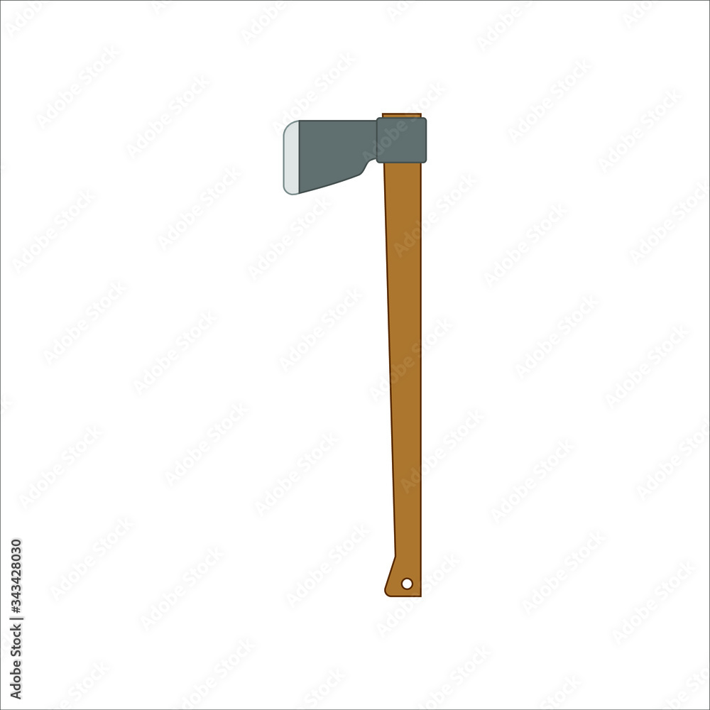 gardening ax. illustration for web and mobile design. gardening ax. illustration for web and mobile design.