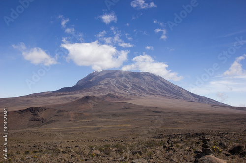Mount Kilimanjaro on a beautiful sunny day
