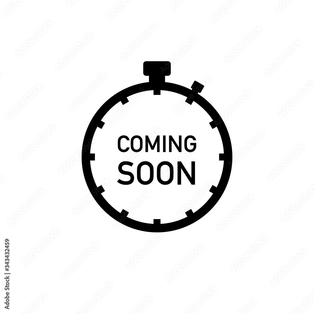 Coming soon sign icon. Vector Coming soon sign icon. Vector