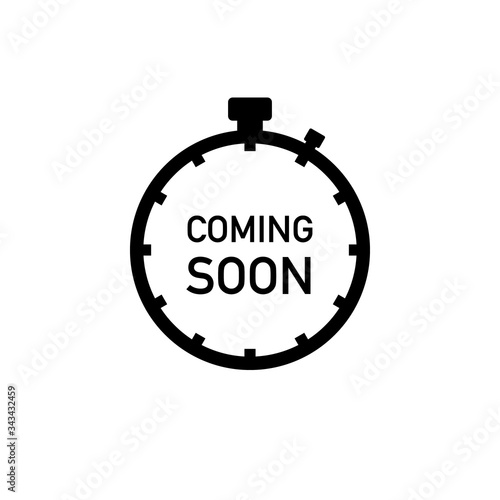 Coming soon sign icon. Vector