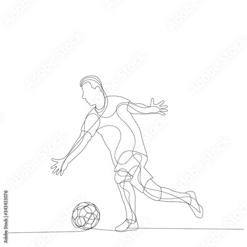white background, line drawing of a running man