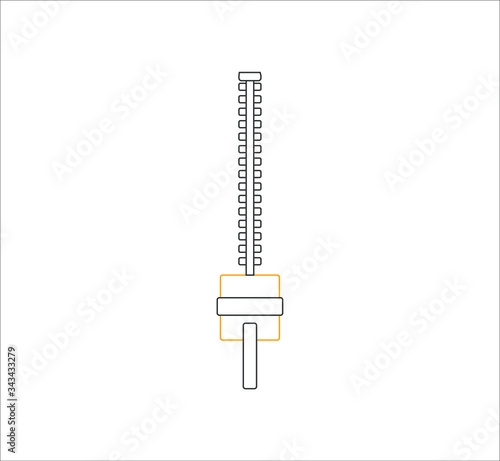 gardening electric hedge trimmer. illustration for web and mobile design.
