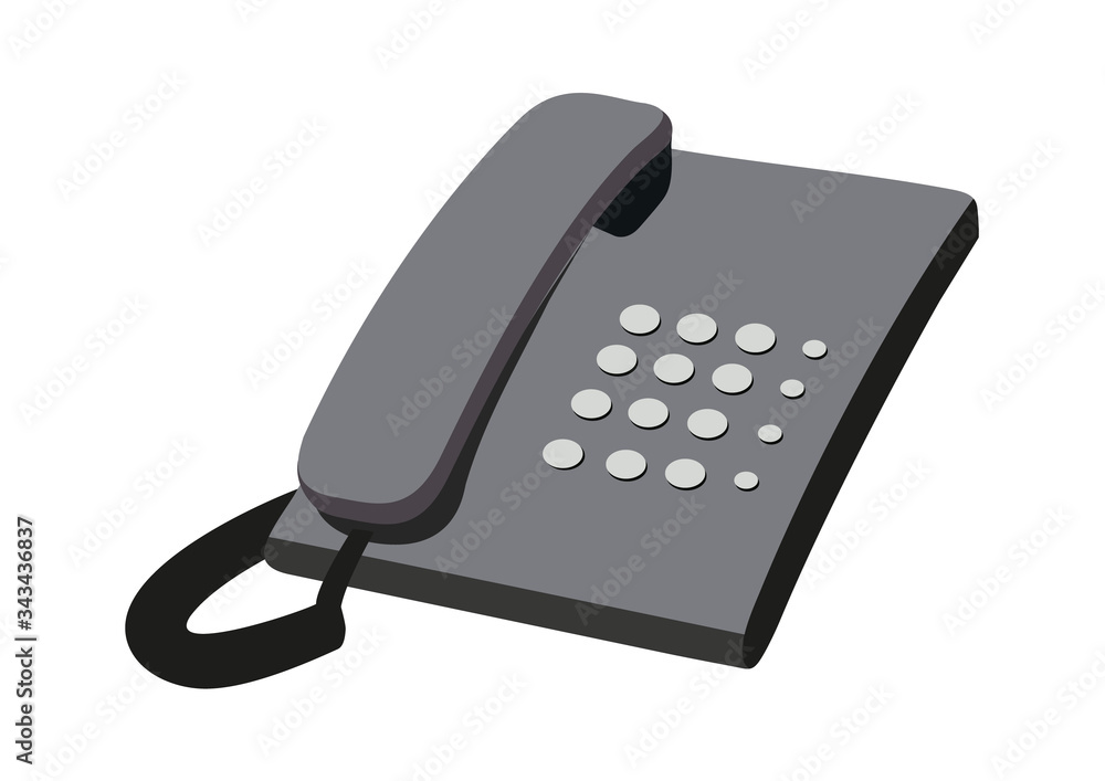 old push-button telephone for communication at home and in office premises old push-button telephone for communication at home and in office premises