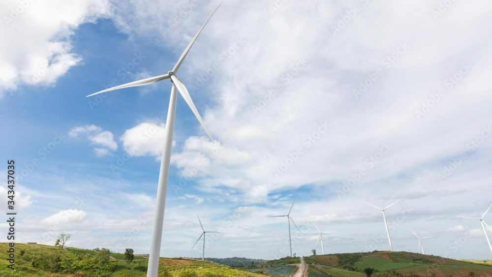 wind turbine green power and electric in nature farm in Thailand wind turbine green power and electric in nature farm in Thailand
