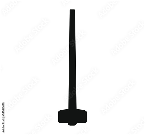 builder  mace. illustration for web and mobile design.