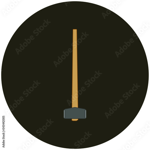 builder  mace. illustration for web and mobile design.