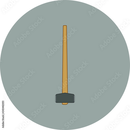 builder  mace. illustration for web and mobile design.