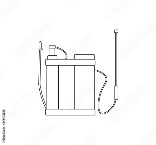 garden sprayer. illustration for web and mobile design.