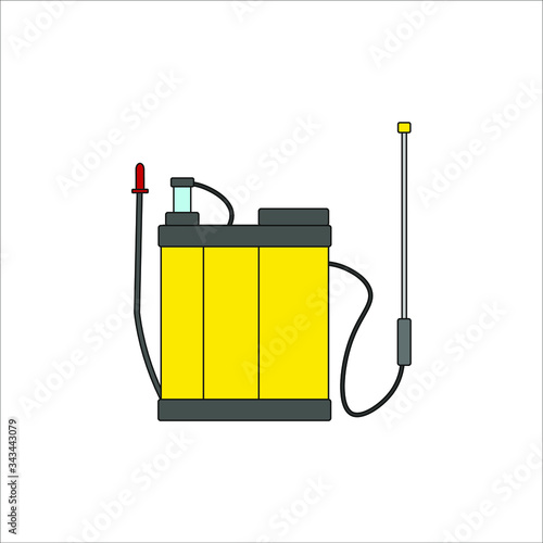 garden sprayer. illustration for web and mobile design.