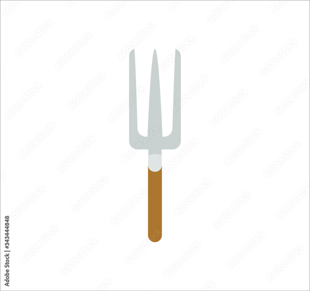 small gardening fork. illustration for web and mobile design. small gardening fork. illustration for web and mobile design.