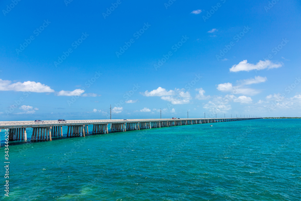old seven mile bridge in the keys near key west, Bahia Honda, Bahia Bay State Park, Florida Keys, Florida, USA
