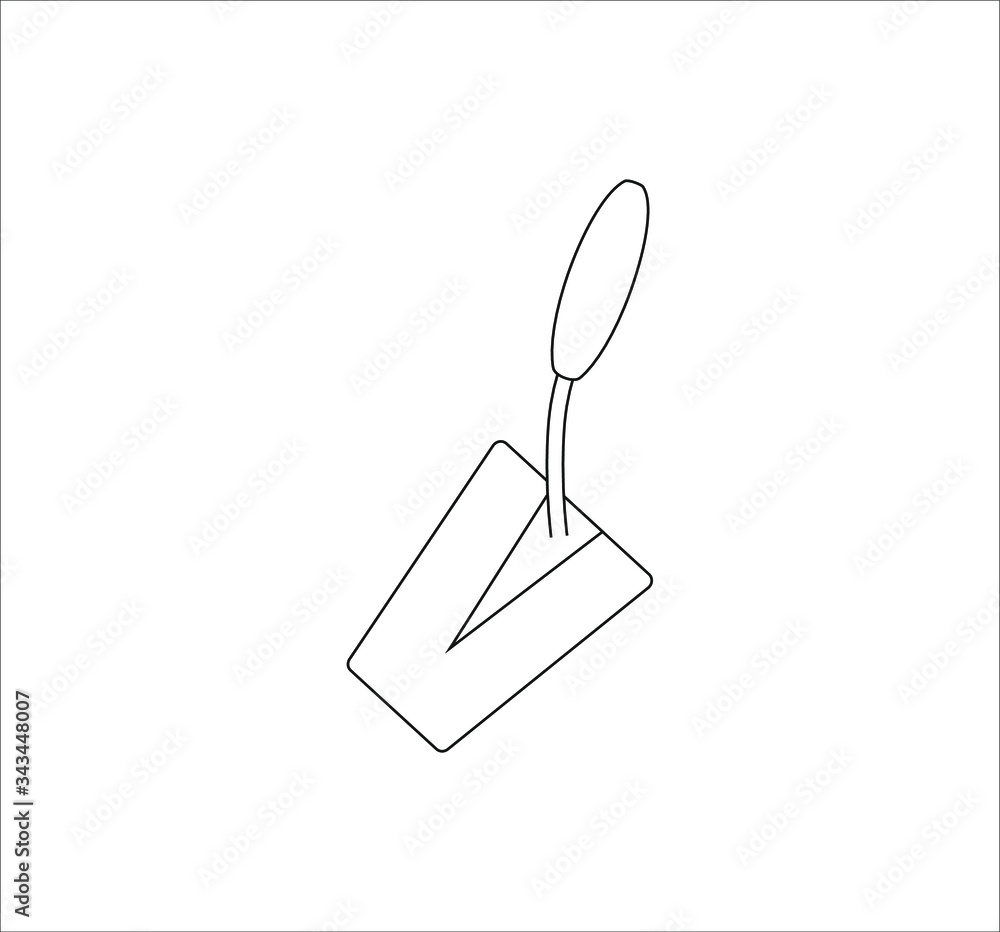 bricklayer's trowel. illustration for web and mobile design. bricklayer's trowel. illustration for web and mobile design.