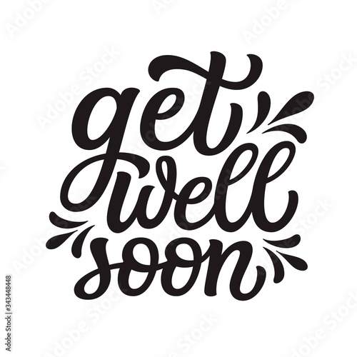 Get well soon lettering
