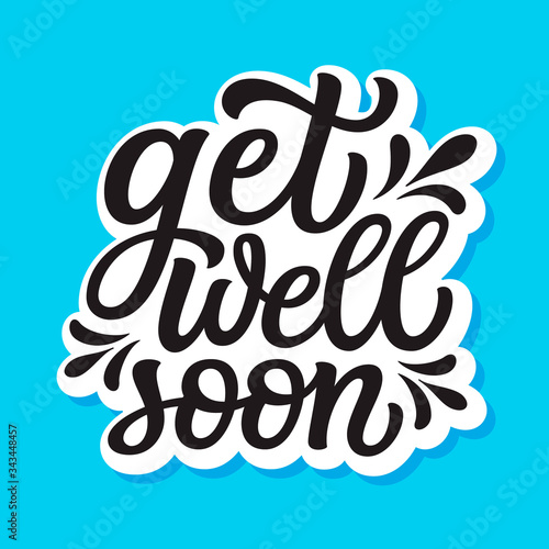 Get well soon lettering