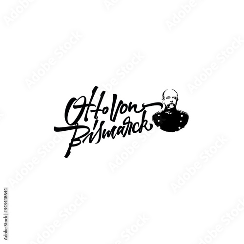 The Otto von Bismarck logo lettering photo