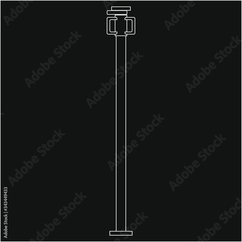 bricklayer prop. illustration for web and mobile design.