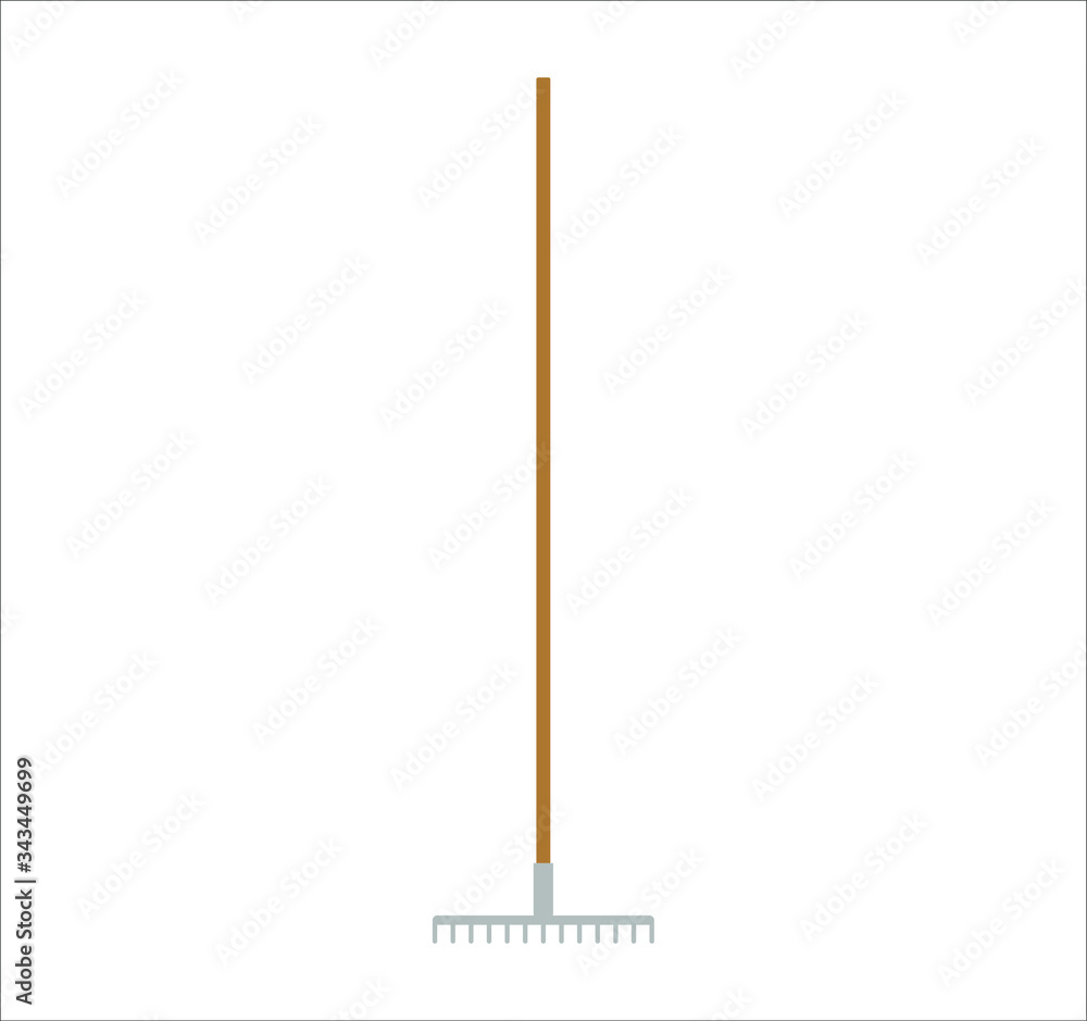 gardening rake. illustration for web and mobile design. gardening rake. illustration for web and mobile design.