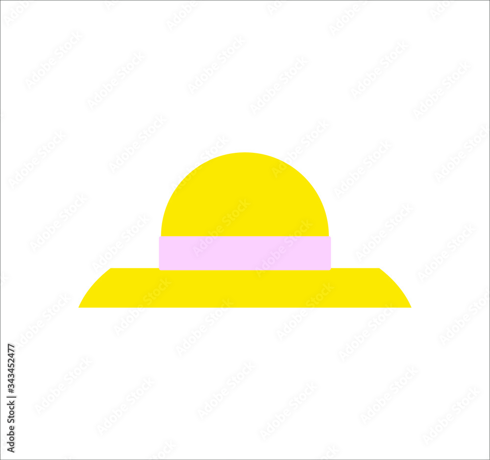 gardening straw hat. illustration for web and mobile design. gardening straw hat. illustration for web and mobile design.