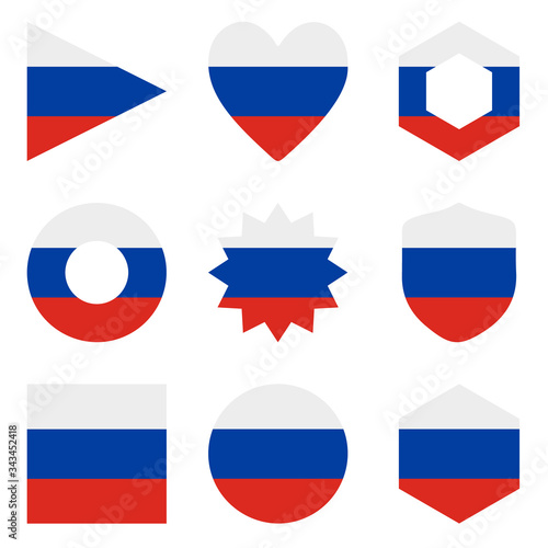 Free Download Set of nine form Russia. Vector icons. National flag of the - GFXLoad