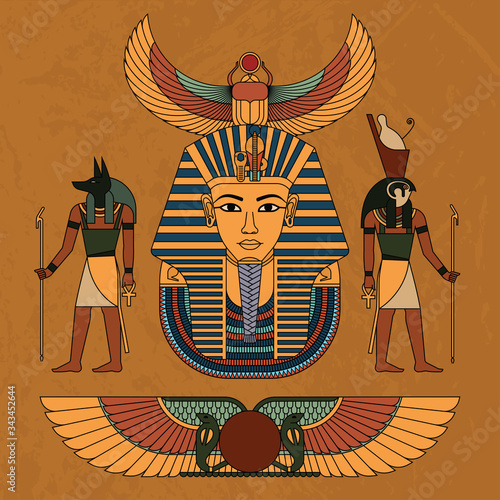 Vector illustration symbols of ancient Egypt.