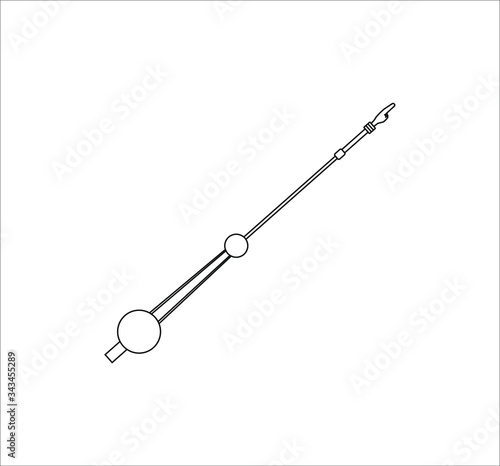 A yad is a Jewish ritual pointer, popularly known as a Torah pointer. illustration for web and mobile design.