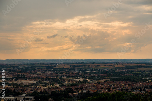 sunset over the city from high grounds © Dima