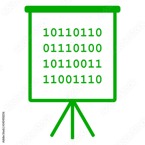 Binärcode und Flipchart