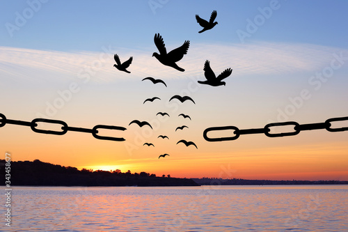 Canvas Print Freedom concept