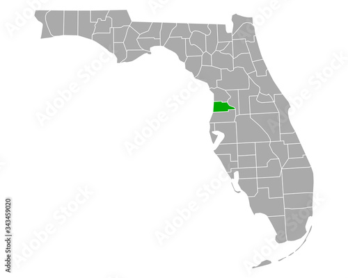 Karte von Hernando in Florida