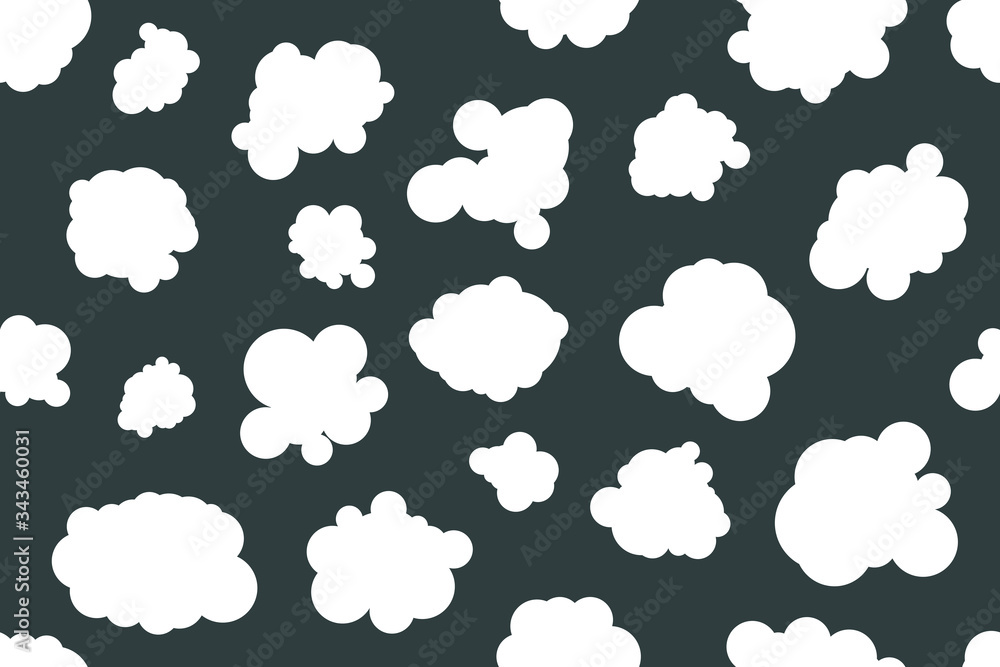 Fototapeta premium Black and white clouds