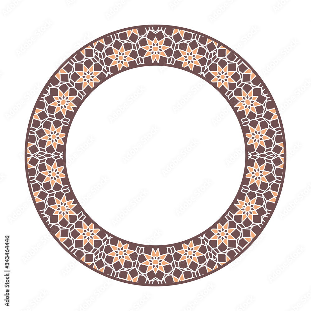 Vector Asian Tribal Circular Frame Vector Asian Tribal Circular Frame