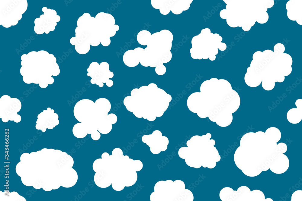 blue clouds seamless pattern blue clouds seamless pattern