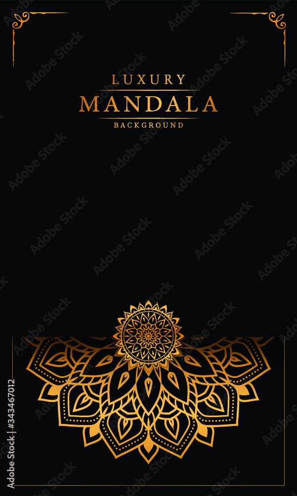 Mandala design for Wedding card, book cover. Mandala design for Wedding card, book cover.