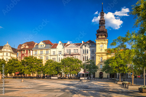 Fotografie Masaryk Square in historical centre of Ostrava town, Czech Republic, Europe