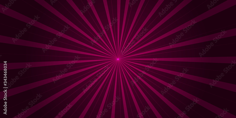 Pop art banner or comic poster on purple pink gradient background