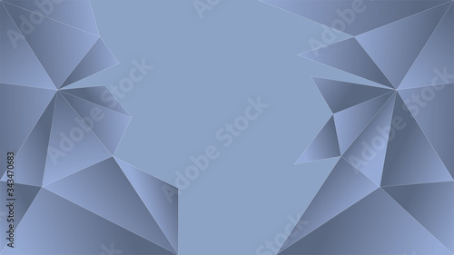 Light Blue polygonal illustration, which consist of triangles. Triangular pattern for your business design. Geometric background in Origami style with gradient