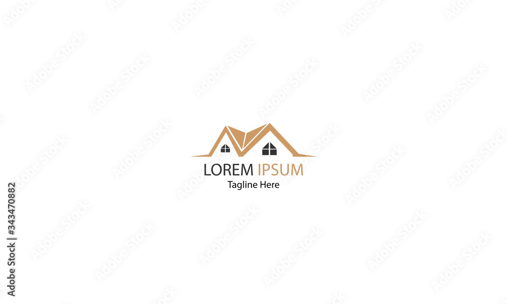 Vector logo design of property business Vector logo design of property business