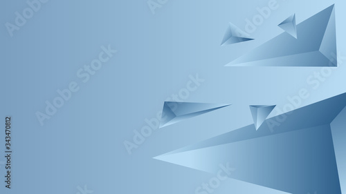 Abstract Triangle Background. 3D Triangles. Modern Wallpaper. Vector illustration