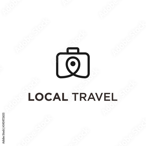 travel local logo icon vector designs