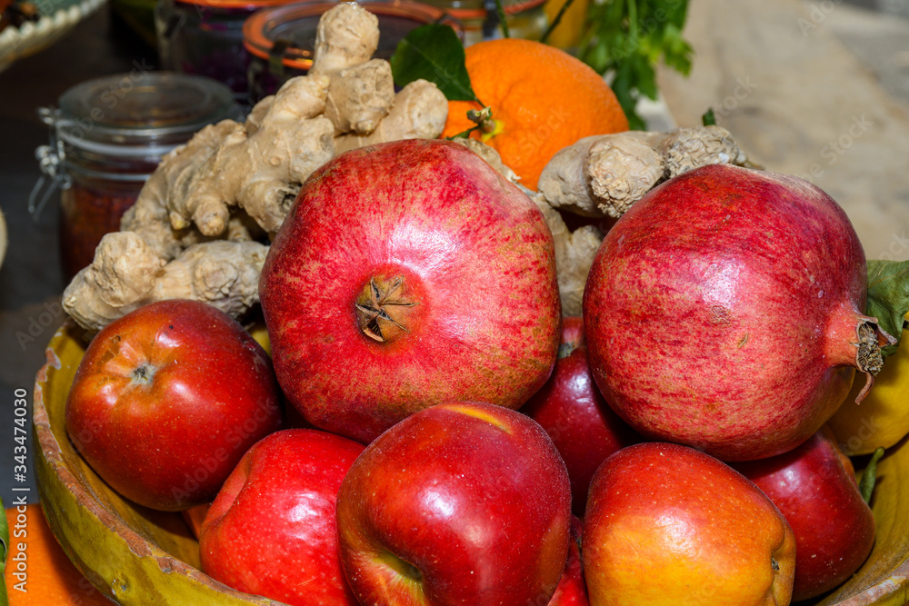 Local produce for sale displayed at the market. Local produce for sale displayed at the market.