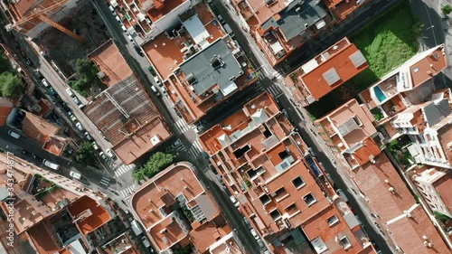 A tall building in a city. High quality footage