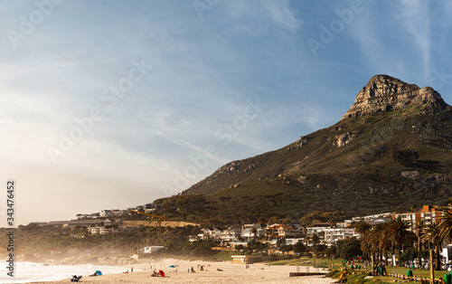 Camps Bay (Cape Town), Soutch Africa with a fantastic sky