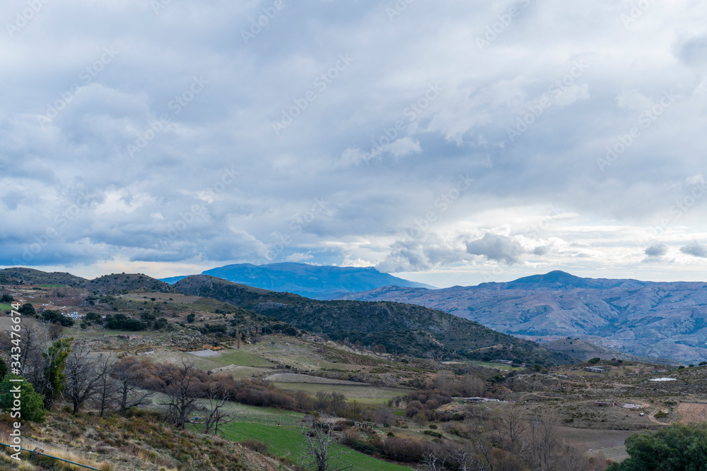 Obraz premium mountain landscape with clouds